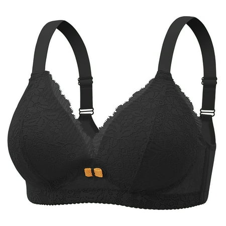 Summer Savings Clearance 2025! Womens Everyday Bras  Full Coverage Seamless Bra Push Up Non Slip Deep V Plunge Underwire Bras for Women Super Padded Add 2 Cups XS-XL