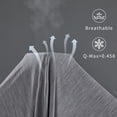 thumbnail image 5 of MH MYLUNE HOME Gray Cooling Blankets for Hot Sleepers, Cooling Throw Blanket for Sofa Bed, Lightweight Breathable Summer Thin Blanket for Travel Camping, Throw Size 51"x67", 5 of 13