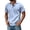 Light Blue, variant on Breeze Capri Polo Shirt for Men Summer Short Sleeve Waffle Shirt Classic Collared Golf Polo Shirt