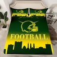 thumbnail image 2 of Homewish Football Gamer 4 Pieces Queen Sheet Sets for Kids Children Teens,Ball Game Ultra Soft Flat Sheet,Sport Theme Queen Fitted Sheet,Super Cozy Room Decor, 2 of 7