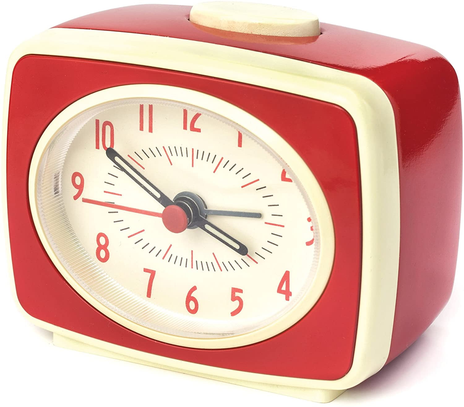 Kikkerland AC14RD Classic Alarm Clock, Red Walmart Canada