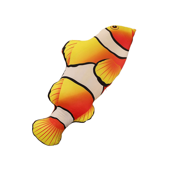 Realistic Fish Plush Pillow, Soft Stuffed Fish Toy Cushion, Lifelike Simulation Fish Doll for Sofa Bed Decor, Comfortable Hug Pillow Plush Toy