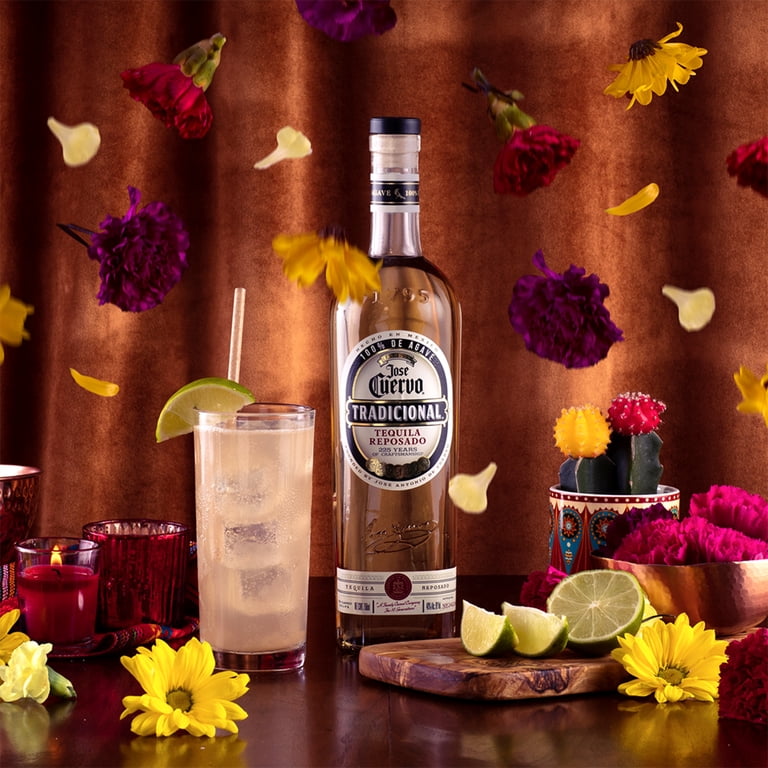 Jose Cuervo Tradicional Reposado Tequila, 750 ml Glass Bottle, 40