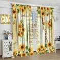 thumbnail image 3 of Bible Verse Quotes Sunflower Curtain for Kids, Vintage Christian Scripture Window Treatments Butterfly Spring Summer Flower Drapes for Girls Women Bedroom Living Room W42xL54in, 3 of 6