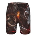 thumbnail image 4 of Berserk Men's Beach Shorts Swim Trunks Casual Quick Dry Board Shorts Swimwear with Mesh Lined and Pockets, 4 of 8