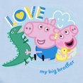 thumbnail image 2 of CafePress - Peppa Pig: Love My Big Brother - Baby Light Bodysuit, Size Newborn - 24 Months, 2 of 4