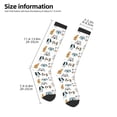 thumbnail image 5 of Daiia Sports Socks Puppy Printed Novelty Crew Socks for Men Women Knee High Socks Cotton Socks Soft & Breathable Support Unisex Socks, 5 of 9