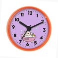 thumbnail image 1 of DimyFew Wall Clock Waterproof Bathroom Clock Small Digital Round Clock with Suction Cup Anti Fog Feature for Quick Mounting Suitable for Restroom Bedroom Orange, 1 of 8