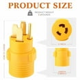 thumbnail image 6 of NEMA 14-50P to L6-30R RV Generator Welder Adapter, 50A 4 Prong Male Plug to 30A 3 Prong Locking Female Outlet Receptacle Generator Welder Dryer EV Charger Power Cord Adapter$$Tools & Hardware Other, 6 of 6