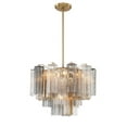 thumbnail image 2 of Crystorama Addis 6 Light Aged Brass Chandelier - 19.75"W x 14"H x 19.75"D, 2 of 13