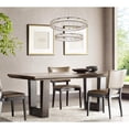 thumbnail image 4 of Monroe 36 inch LED double ring chandelier in black, 4 of 9