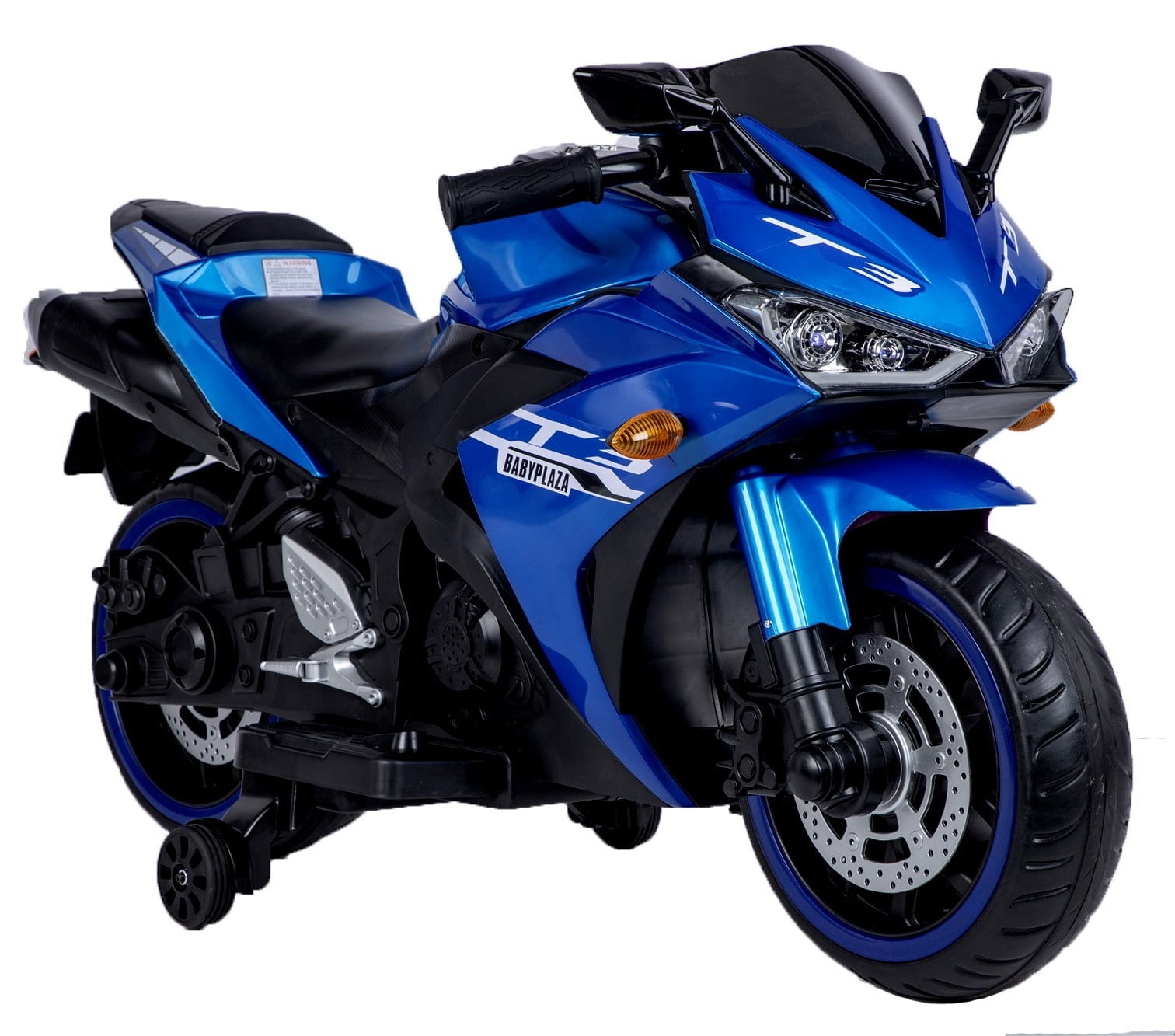 Kids Electric Motorcycle with Training Wheels, 12V Battery Powered, for Ages 3-6