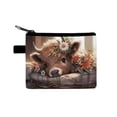 thumbnail image 2 of ddioayh Coin Purse with Charming Highlands Cow Print Minimalist and Fashionable Zipper Pouch for Cash Cards Keys Compact Travel Size Lightweight Farmhouse Gift, 2 of 6