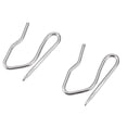 thumbnail image 4 of 10pcs Curtain Drapery Pin Hooks - Silvery, 4 of 9