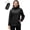 Black, variant on Women's Rain Jacket Waterproof Lightweight Packable Raincoat with Hood for Golf Hiking Travel Windbreaker