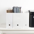 thumbnail image 1 of Boîte de Stockage de Documents Grande Capacité Bord Lisse Réutilisable Bon Support Économiser de l'Espace Livre Crayon Sundries Boîte de Stockage Fichier Conteneur Fournitures de Bureau, 1 of 8
