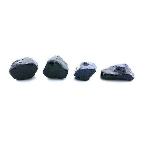 117 Carat Four Large Blue Sapphire Crystal Carving Cabochon Facet Rough EBS7504