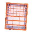 thumbnail image 3 of Contenedor de almacenamiento,Estuche de almacenamiento con tapas Organizador apilable,Herramienta de rejilla extraíble con divisor ajustable para manualidades,Compartimento Organizador, 3 of 8