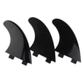 thumbnail image 2 of Aletas de Empuje de Tres Aletas de Nylon de 3 Piezas para Surf Surfboard Base Black Zulema Tabla de surf, 2 of 7