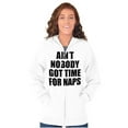 thumbnail image 3 of Funny Aint Nobody Got Time For Naps Unisex Fleece Graphic Zip Up Hoodie Brisco Brands 4X, 3 of 5
