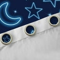 thumbnail image 4 of Homewish Cute Stars Moon Black Out Curtains,Cartoon Print Curtains Pack of 2 (42x63 Each),Dreamy Blue Bedroom Curtains For Boys Kids,Breathable Home Decor, 4 of 6