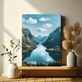thumbnail image 6 of Scenic Fjord Landscape Canvas Print/Wall Art， Perfect for Living Room，Office， Hotel， and Restaurant Decor, 6 of 8