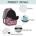 thumbnail image 4 of Hedgehog and Animals Backpack for School,Cute School Bag,Schoolbag with Adjustable Shoulder Straps & Padded Back,15.3"x11"x7.1".﻿, 4 of 6