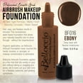 thumbnail image 2 of Belloccio EBONY Color Shade Belloccio Professional Airbrush Makeup Foundation, 1/2 oz., 2 of 5