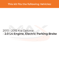 thumbnail image 2 of Max Advanced Brakes - Brake Kit for 2013 2014 2015 Kia Optima w/ 2.0 L4 Engine & Electric Parking Brake Front and Rear Replacement Cross Drilled Disc Brake Rotors and Ceramic Brake Pads, 2 of 9