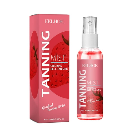 SDJMa Self Tanning Mist,Face And Body Gradual Self Tanning Water With Hyaluronic And Vitamin B Natural Summer Tan Without Orange Tones Deep to Natural Spray Tan