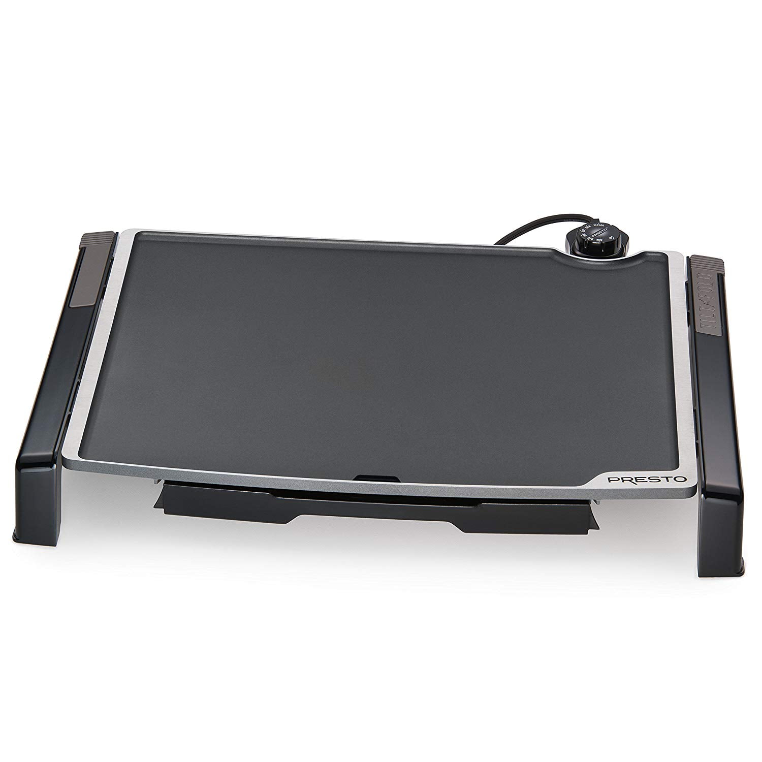 Presto 19-inch Electric Tilt-N-Fold XL Griddle 07073, Black