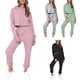 thumbnail image 2 of Chándal para mujer traje deportivo para mujer poliéster manga larga con capucha cordón para exteriores ANGGREK  Otros, 2 of 6
