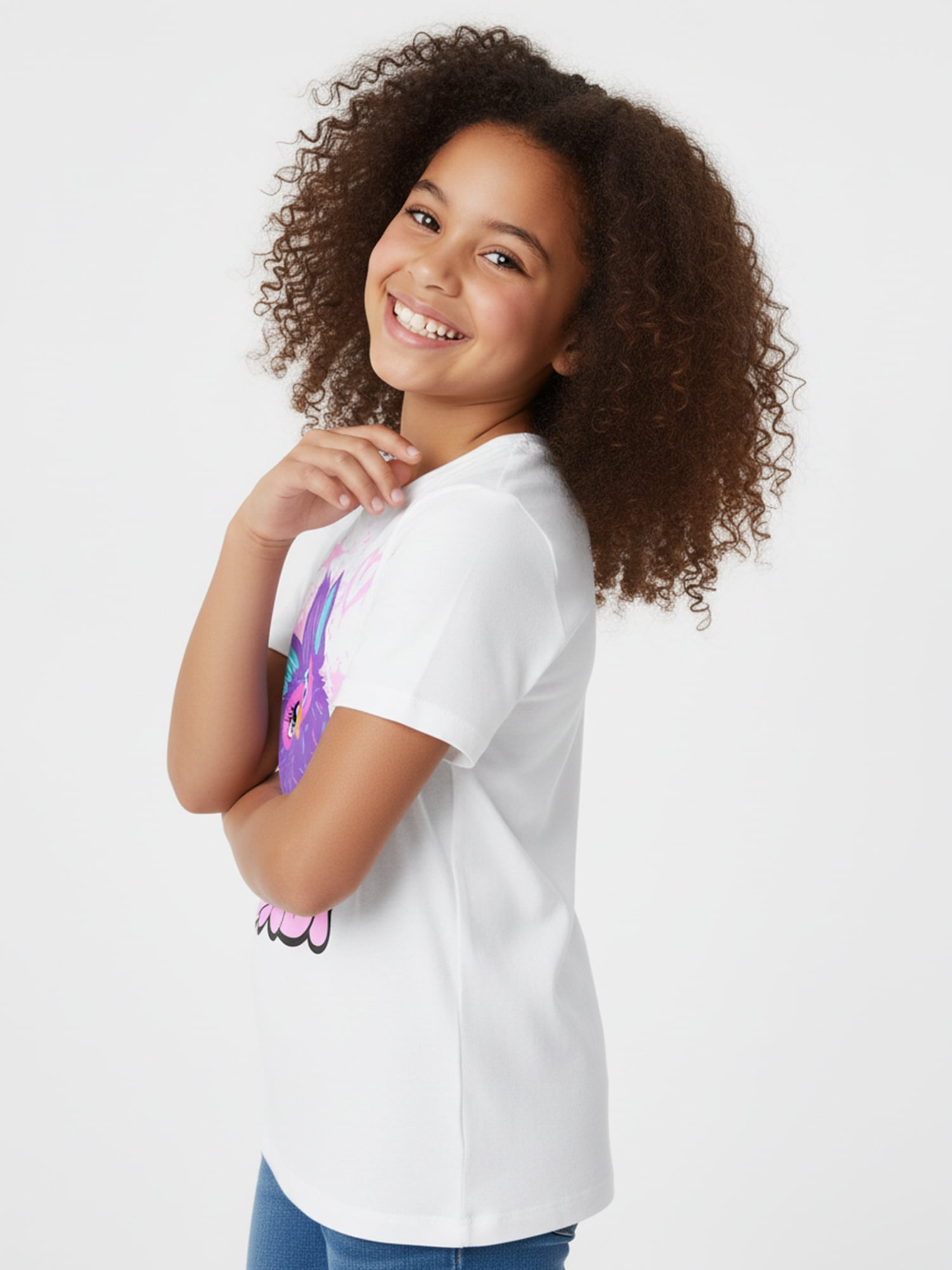 Furby, Girls' Short Sleeve T-Shirt, Graffiti Furby, Sizes 4-16