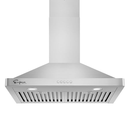 Empava 30 in. 400 CFM Wall Mount Range Hood - Ducted Exhaust Kitchen Vent in Stainless Steel
