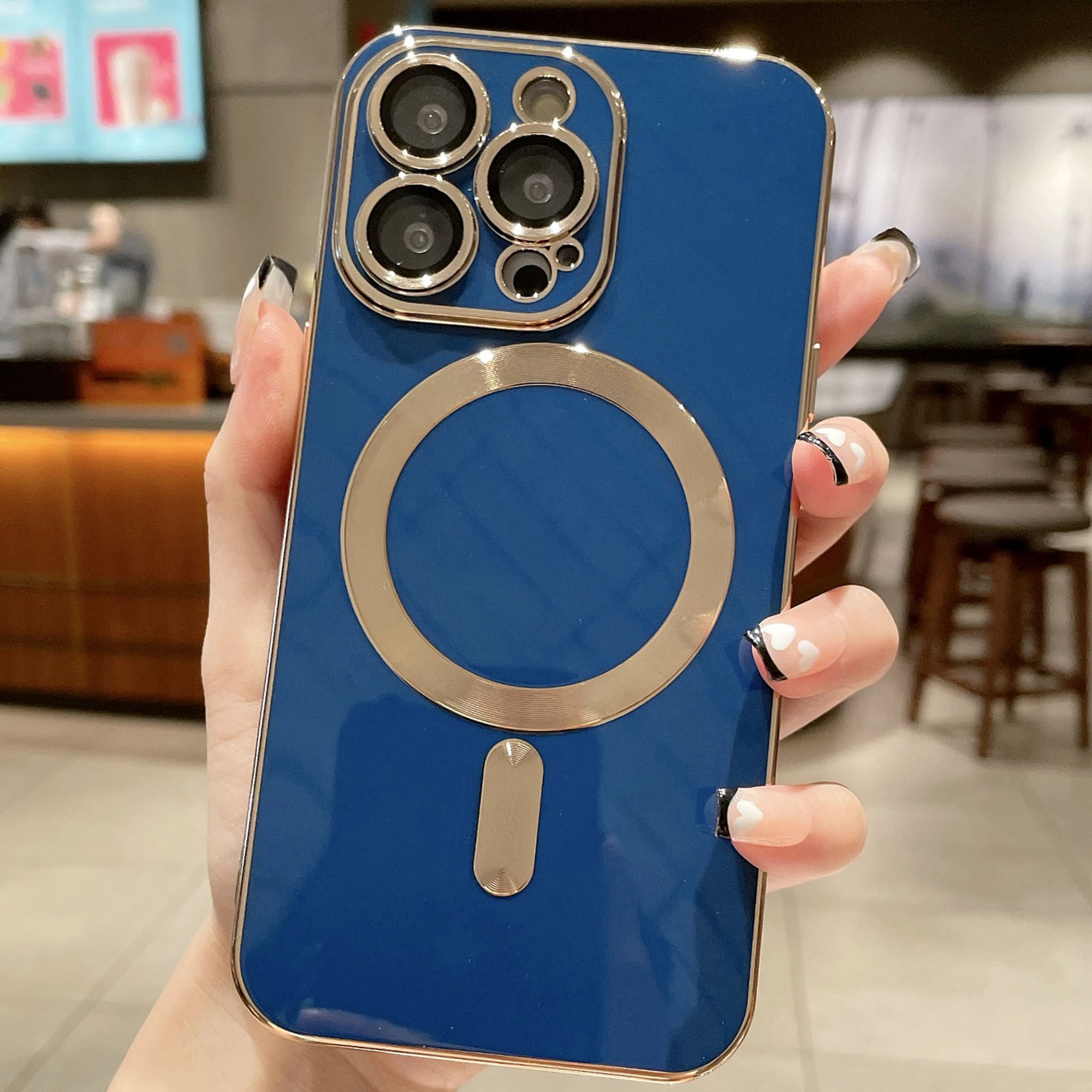 Decase MagSafe Compatible iPhone 13 Pro Max Case, Slim Plating Case Full Camera