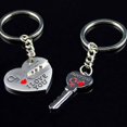 thumbnail image 4 of Juego de pareja para amantes, dos llaves a juego para desbloquear el amor, llaveros de corazón para él y para ella, 4 of 7