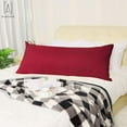thumbnail image 4 of Gustave Body Pillowcase Soft Polyester Long Bedding Pillow Cover Envelope Closure Long Pillow Cover Case for Adults Pregnant Women "Red", 4 of 8