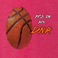 thumbnail image 3 of Wild Bobby, Basketball Fingerprint It's In My DNA, Sports, Women Tri-Blend Racerback Tank Top, Shocking Pink, Large, 3 of 5