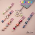 thumbnail image 2 of John Bead Super Cute Acrylic Pink Blue Candy Mix 5" Bead Strand, 2 of 3