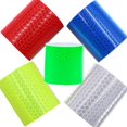 thumbnail image 4 of 5pcs Reflective Tape Reflective Safety Warning Sticker Film White Red, Fluorescent Tape Safety Sticker for Night Visibility 5cm x 3m, 4 of 5