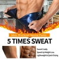 thumbnail image 2 of FITVALEN Men Thermo Sauna Pants Sweat Leggings Waist Trainer Slimming Workout Fitness Compression Body Shaper, 2 of 5