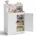 thumbnail image 2 of Asofer Bathroom Storage Cabinet Freestanding Floor Cupboard with 2 Doors, 2 Adjustable Shelves, White, 2 of 9