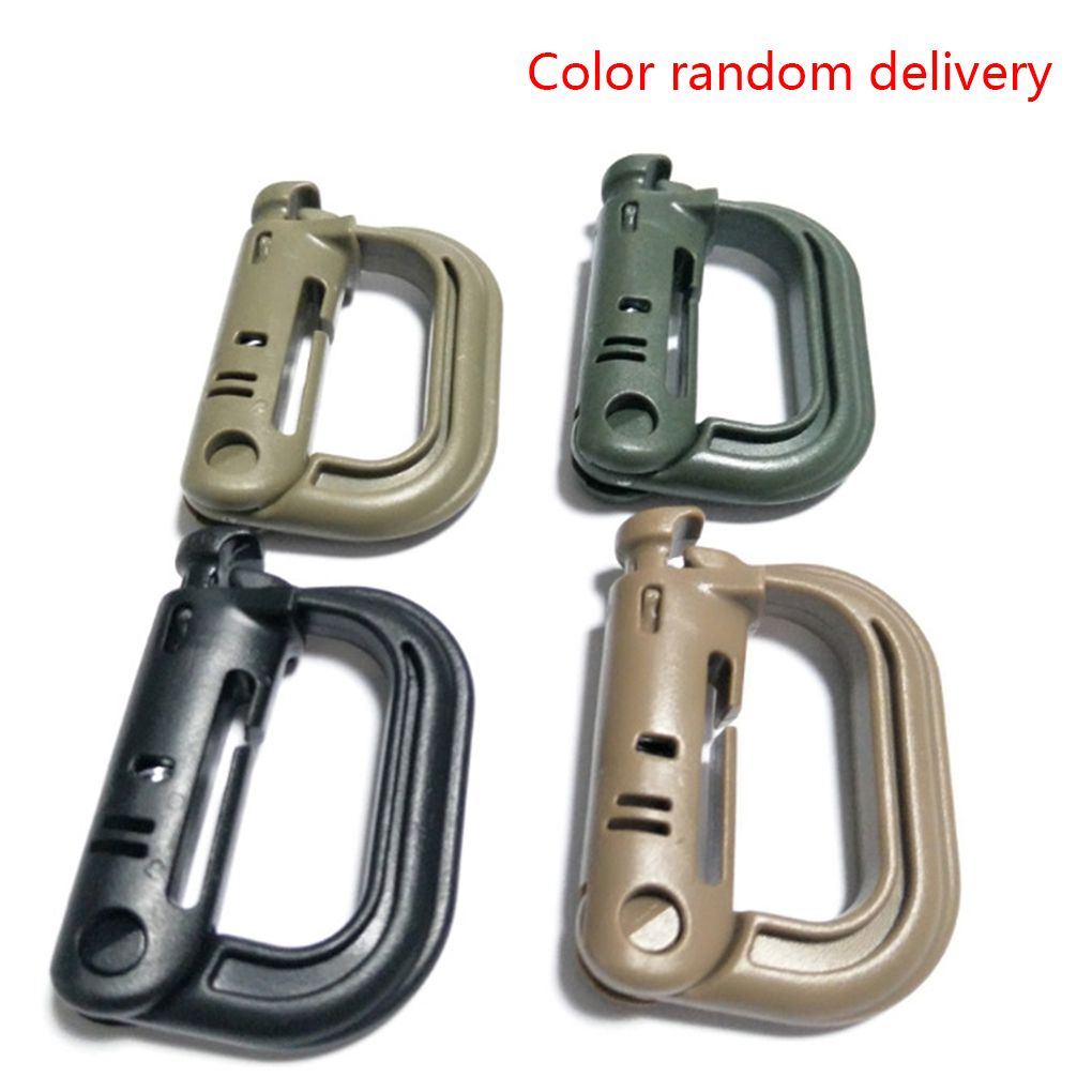 Nylon Tactical Carabiner Quickdraw Mountaineering Buckle DRing Snap