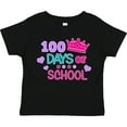thumbnail image 3 of Inktastic 100 Days of School in Pink and Purple with Crown Girls Toddler T-Shirt, 3 of 5