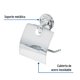 thumbnail image 2 of FOSET 2 Pack de Portarollo Con Cubierta De Acero Inoxidable plateado, 2 of 4