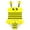 Yellow, variant on Tiijoy Girls One-Piece Swimsuit Cartoon Bee Ruffle Cute Bathing Suit Kids, Sizes 18-24M