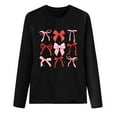 thumbnail image 4 of BLTIBY Valentine Shirts for Women Love Heart Printed Sweater Fashion Casual Crewneck Long Sleeve Pullover Sweatshirts Blouse Valentines the Day Tops Black XXL, 4 of 5