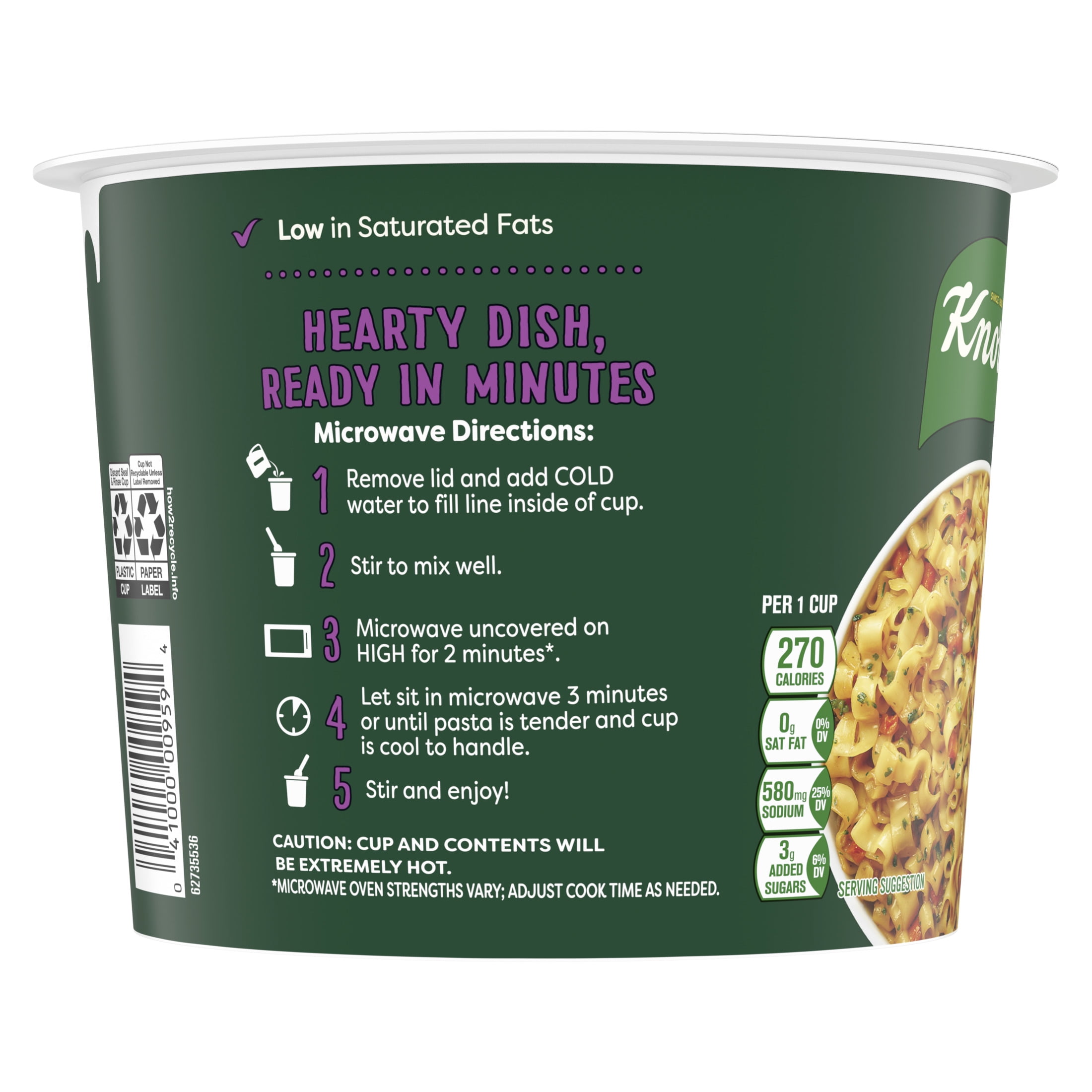 (8 pack) Knorr Pasta Sides Teriyaki Noodles Made with Real Vegetables, 2.6 Oz Cup