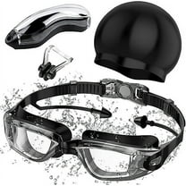 Juyafio Swim Goggles, Goggle with Nose Cover, Tinted, Anti-Fog Lenses with UV Protection, No Leak Water, Swimming Goggles for Kids, Adult, Youth
