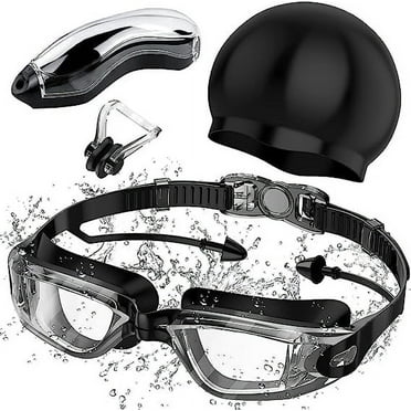 Juyafio Swim Goggles, Goggle with Nose Cover, Tinted, Anti-Fog Lenses with UV Protection, No Leak Water, Swimming Goggles for Kids, Adult, Youth